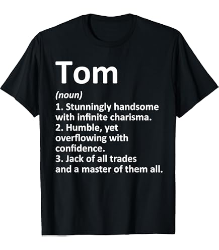 Amazon.com: Hi I'm Tom T-Shirt Name Funny Tom T-Shirt : Clothing